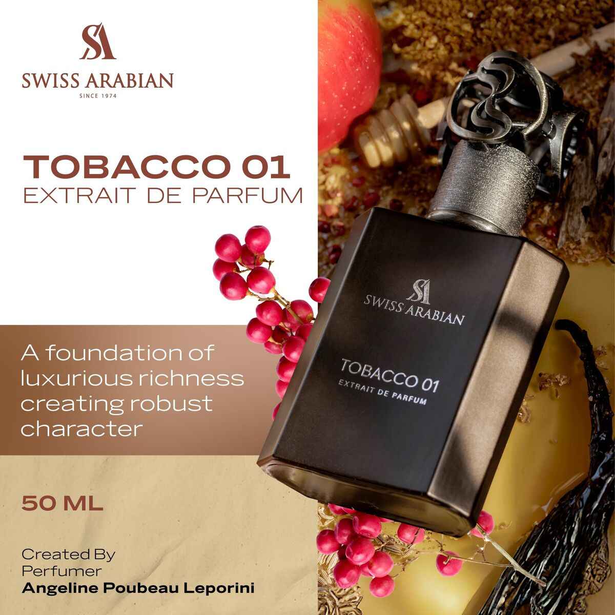 Unisex Perfume Swiss Arabian TOBACCO 50 ml